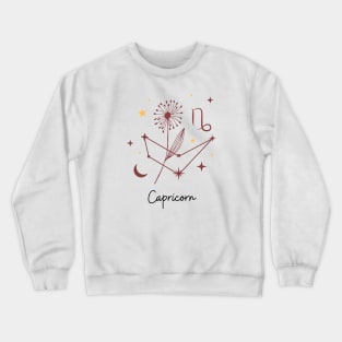 Horoscope zodiac birthday sign Capricorn Crewneck Sweatshirt